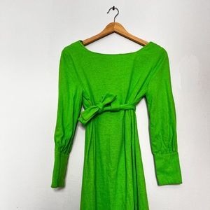 Vintage Mod 60s Lime Green Dress - XS/S